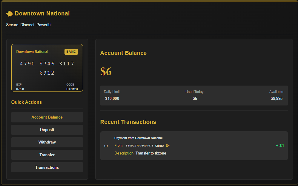 In-Game Banking – Secure Your Gold, Transfer Funds & Build Wealth Anywhere